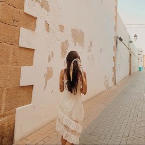 A&F Cream Lace Dress